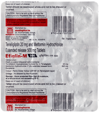 Efiglin M 500 Tablet 15