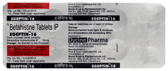 Egeptin 16 Tablet 10 Egeptin 16 Tablet 10