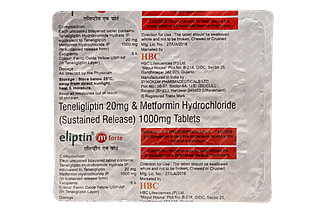 Eliptin M Forte 20/1000 MG Tablet 15