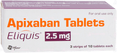 Eliquis 2.5mg Tablet 10