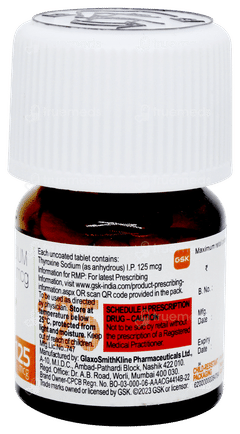 Eltroxin 125mcg Tablet 60 Eltroxin 125mcg Tablet 60