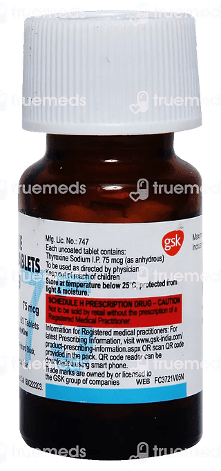 Eltroxin 75 MCG Tablet 60