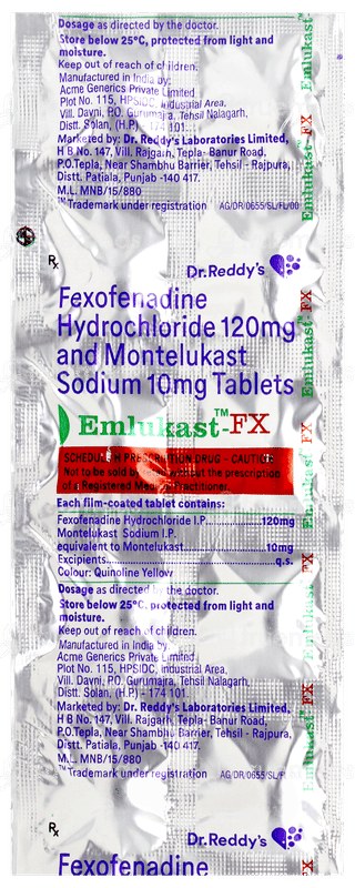 Emlukast Fx Tablet 10