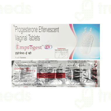 Emprogest Ev 200 Mg Tablet 5 - Uses, Side Effects, Dosage, Price | Truemeds
