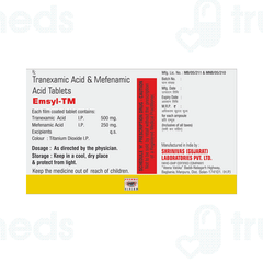 Emsyl Tm 500/250 MG Tablet 10 Emsyl Tm 500/250 MG Tablet 10
