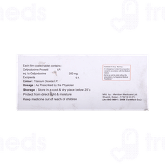 Endocef 200 Tablet 10 Endocef 200 Tablet 10