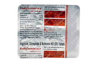 Endoformin Vg 0.2/500/2 MG Tablet Er 10