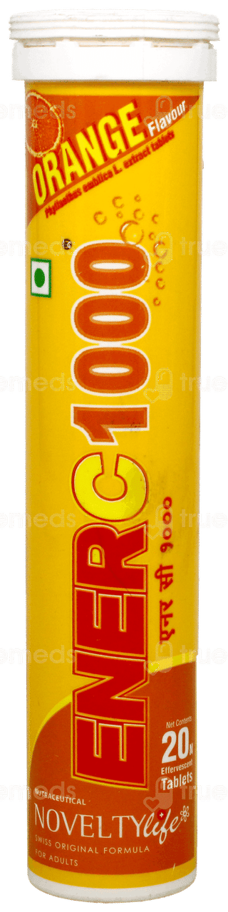 Enerc 1000 Orange Flavour Effervescent Tablet 20
