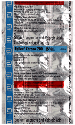 Epilex Chrono 200 Tablet 15