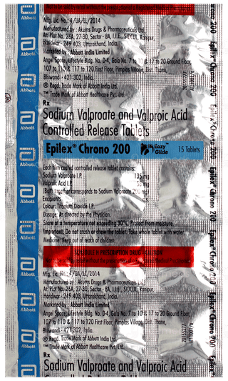 Epilex Chrono 200 Tablet 15