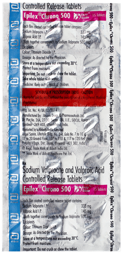 Epilex Chrono 500 Tablet 15 Epilex Chrono 500 Tablet 15