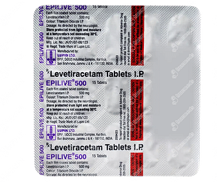 Epilive 500 Tablet 15