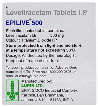 Epilive 500 Tablet 15