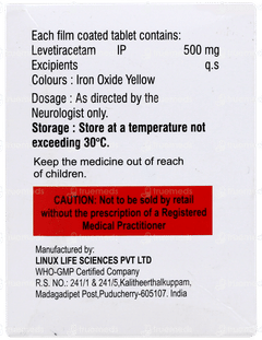 Epitra 500 Tablet 10 Epitra 500 Tablet 10