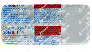 Eplehef 25 MG Tablet 10