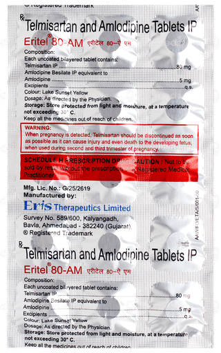 Eritel 80 Am Tablet 15