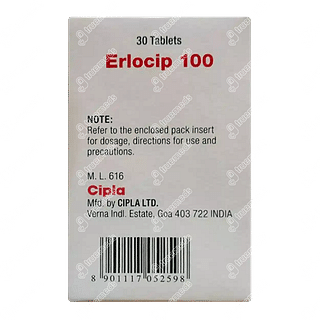 Erlocip 100 MG Tablet 30