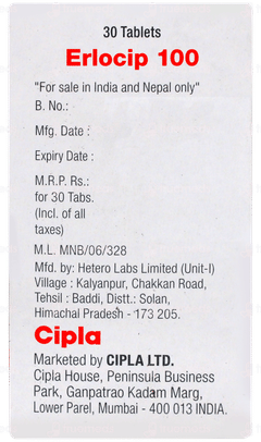 Erlocip 100 Tablet 30