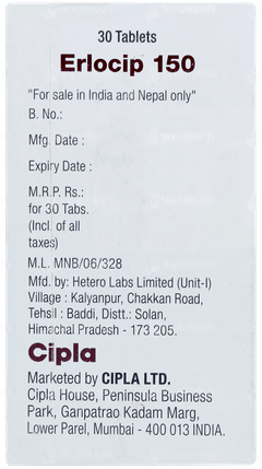 Erlocip 150 Tablet 30