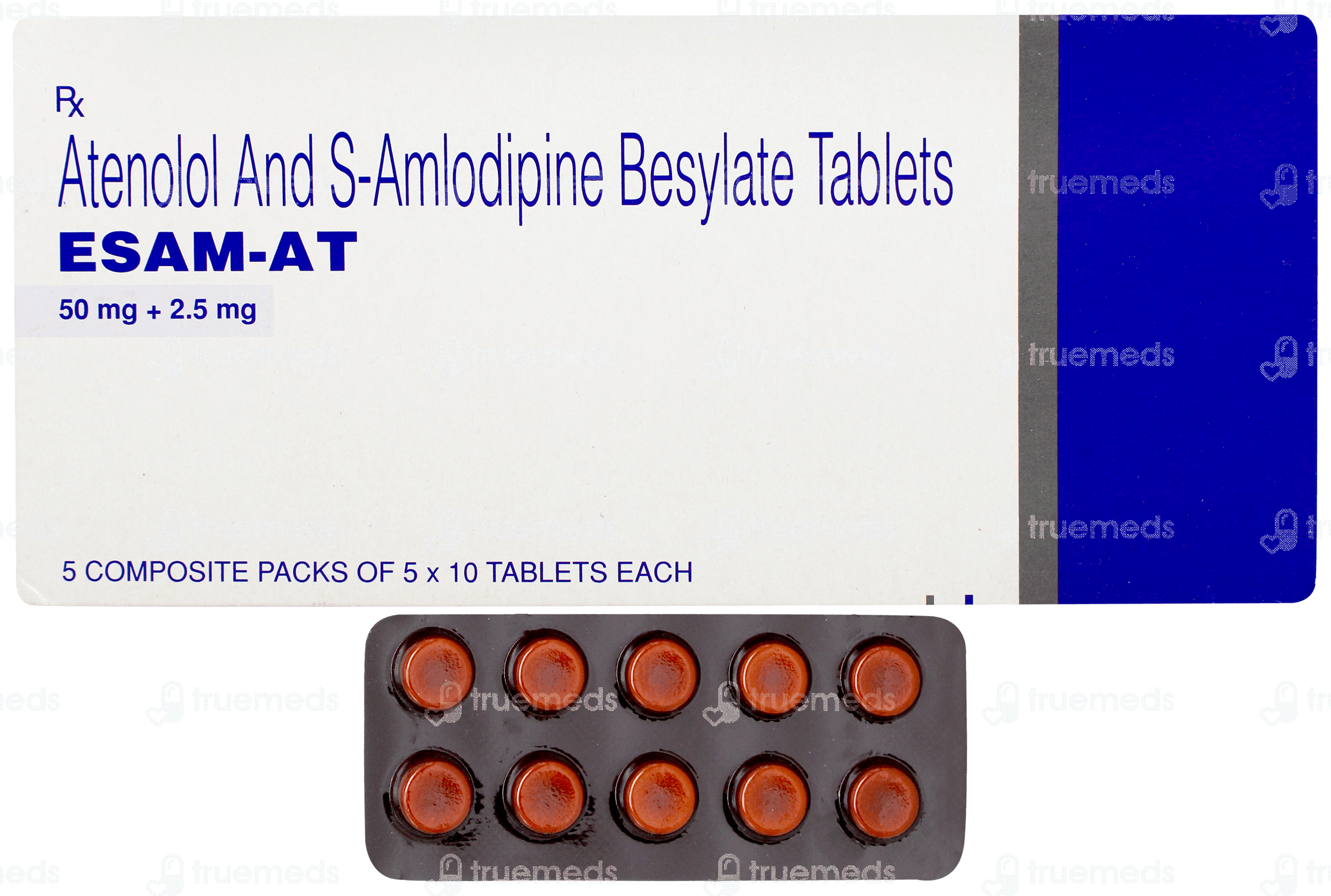 Esam At 50/2.5 MG | Order Esam At 50/2.5 MG Tablet Online at Truemeds