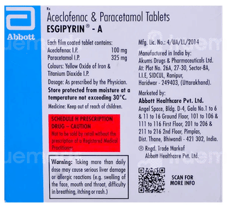 Esgipyrin A Tablet 15