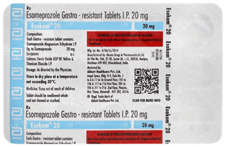 Esokem 20 Tablet 15