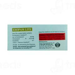 Esopam Lite 10/0.25 MG Tablet 10
