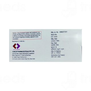 Esopam Lite 10/0.25 MG Tablet 10