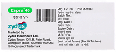 Espra 40 Tablet 10 Espra 40 Tablet 10