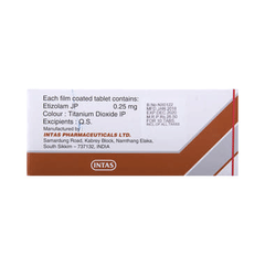 Etilaam 0.25 MG Tablet 10
