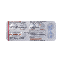 Etilaam 0.25 MG Tablet 10