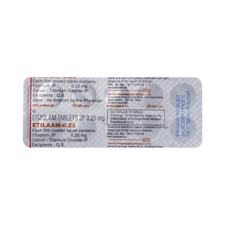 Etilaam 0.25 MG Tablet 10