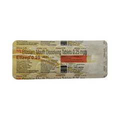 Etizep 0.25 MG Tablet 10