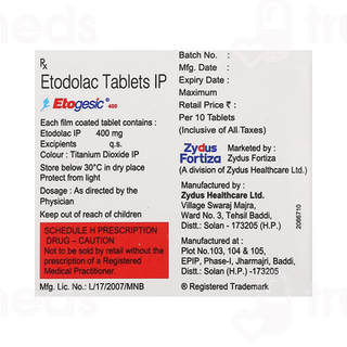 Etogesic 400 Tablet 10