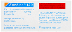 Etoshine 120 Tablet 10 Etoshine 120 Tablet 10