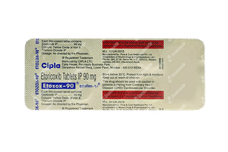 Etozox 90 MG Tablet 10