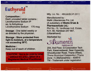 Euthyroid 25 Tablet 4