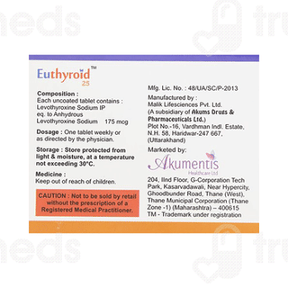 Euthyroid 25 Tablet 4