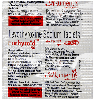 Euthyroid 50 Tablet 4