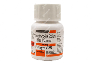 Euthyrox 25 MCG Tablet 100