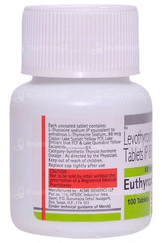 Euthyrox 88 Tablet 100