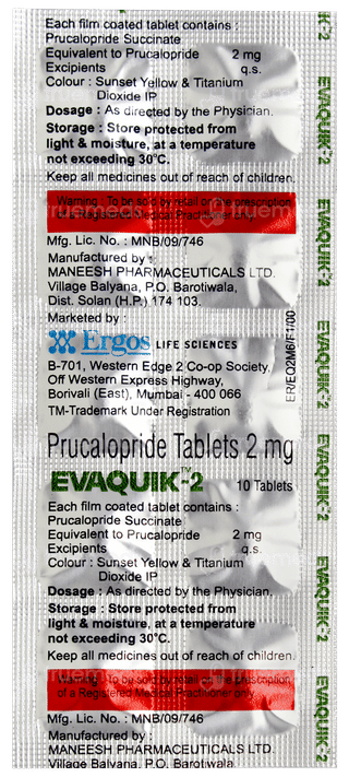 Evaquik 2 Tablet 10