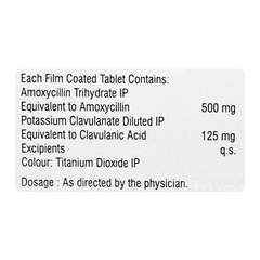 Exclav 500/125 Mg Tablet 10 Exclav 500/125 Mg Tablet 10
