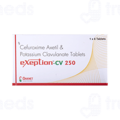 Exeption Cv 250/125 MG Tablet 6 Exeption Cv 250/125 MG Tablet 6