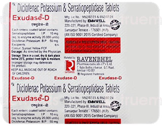 Exudase D 50/10 Mg Tablet 10