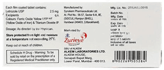 Fabova 2.5 Mg Tablet 5