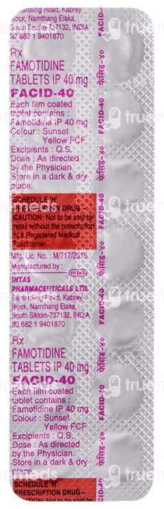 Facid 40 Tablet 14 Facid 40 Tablet 14
