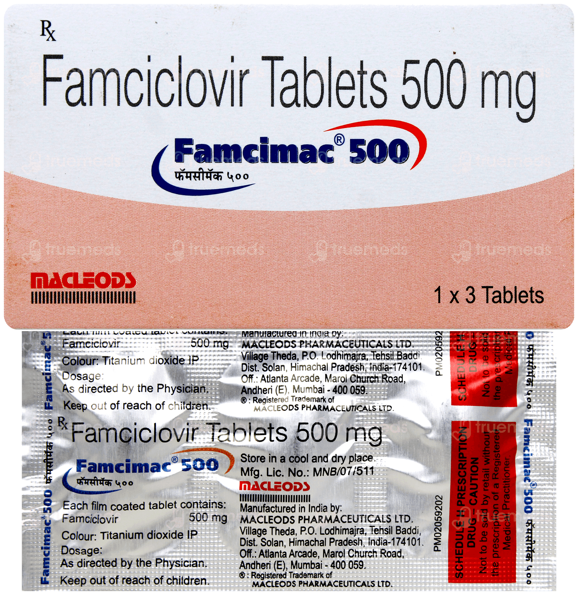 Famcimac 500 MG | Order Famcimac 500 MG Tablet Online at Truemeds