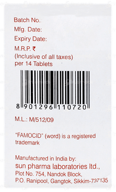 Famocid 40 Tablet 14