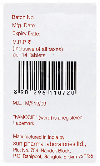 Famocid 40 Tablet 14